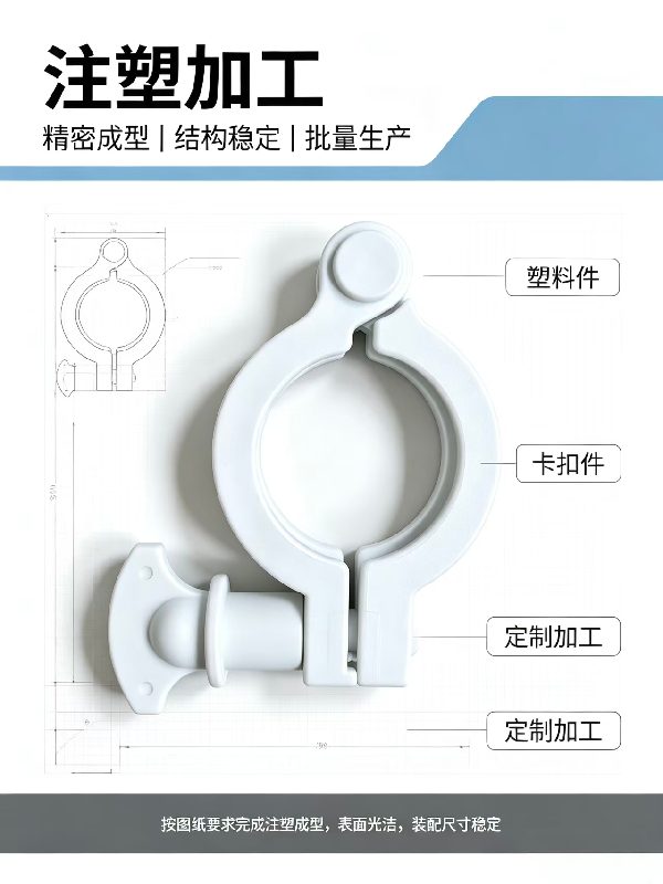 橡塑制品实体工厂注塑加工开模定制尺寸精准可组装