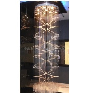 水晶吊线灯 新款水晶草帽吊线灯