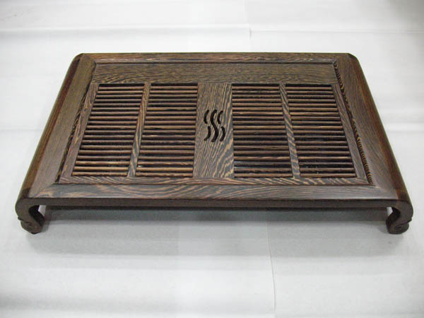 送礼佳品，鸡翅木茶盘