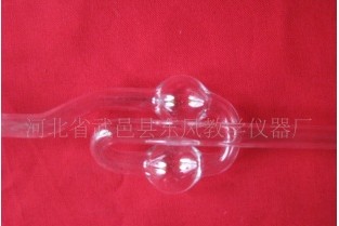 双球安全漏斗，玻璃仪器，教学仪器