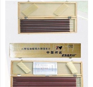 二等标准玻璃棒水银温度计