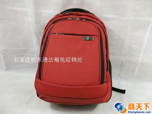 红色学生双肩背包