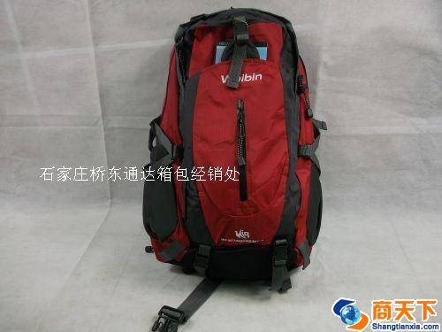 红色双肩背包 学生包 登山包