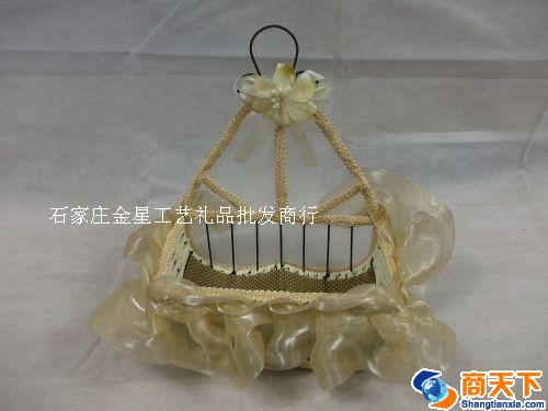 金色可挂墙编织筐 收纳筐