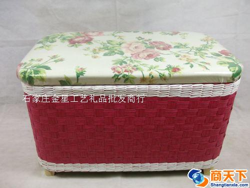 工艺编织座箱 收纳箱