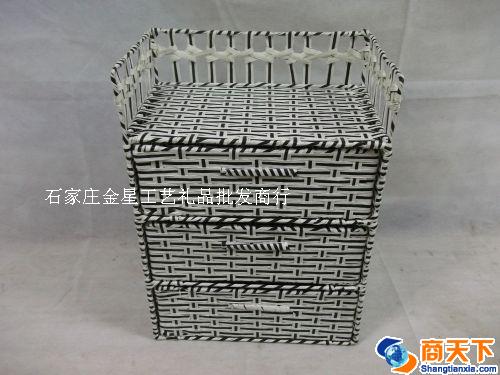 编织收纳柜