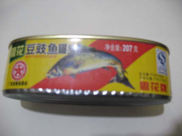 粤花豆鼓鱼罐头
