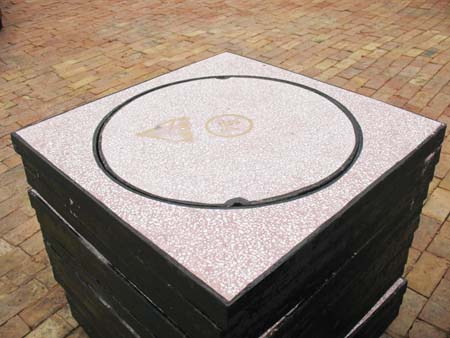 水磨石井盖