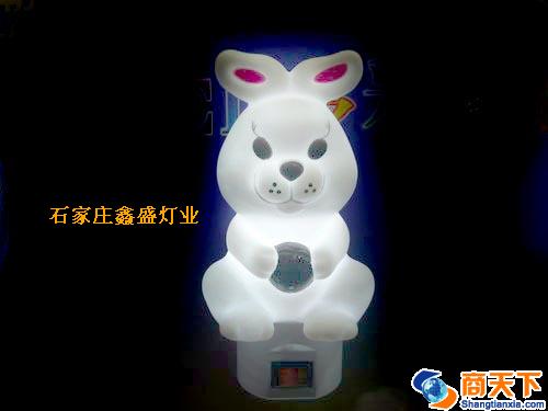 搪胶环保LED小夜灯 兔子