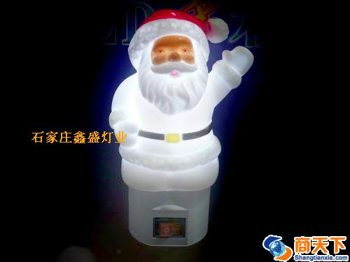 搪胶环保LED小夜灯 圣诞老人