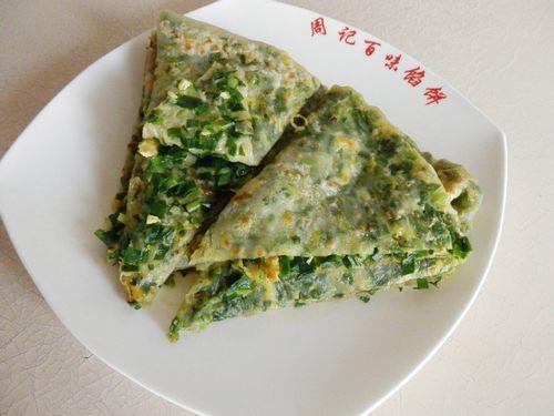 鸡蛋韭菜馅饼