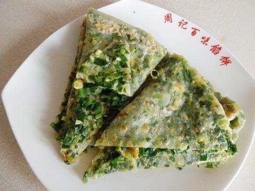 鸡蛋韭菜馅饼