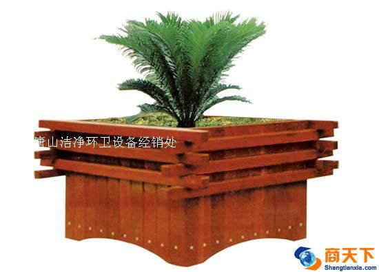 木制方花盆
