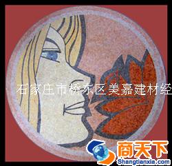 石材圆套花