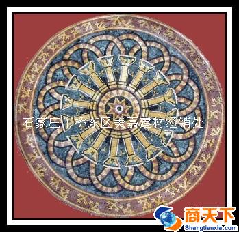 石材圆套花
