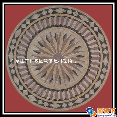 石材圆套花