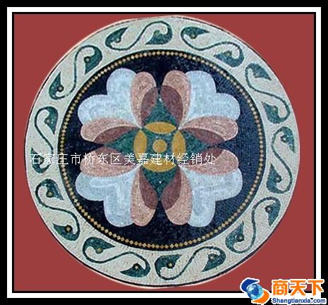 石材圆套花