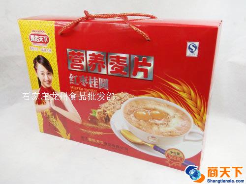 礼盒 喜传天下 红枣桂圆营养麦片