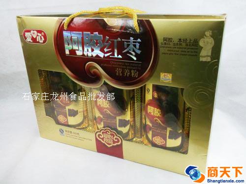 礼盒 爱心 阿胶红枣