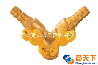 235黄铜外螺纹双接管防泄漏燃气球阀