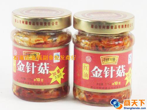 175g柯顺红油金针菇 1×12瓶