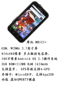 河北富强通讯 摩托MB525+