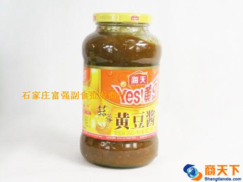 800ml海天蒜蓉黄豆酱800ml 1×6瓶