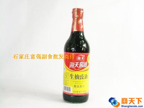 500ml海天生抽鼓油 1×12瓶