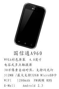 河北天阔通讯设备有限公司 国信通A960