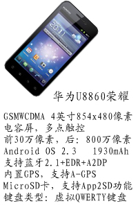 河北恒丰国产华为U8860荣耀