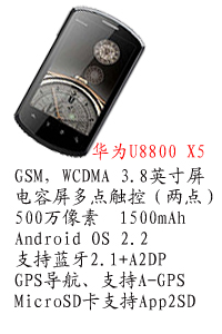 河北恒丰国产华为U8800 X5
