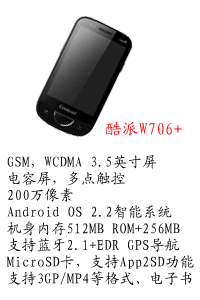 河北恒丰国产酷派W706+