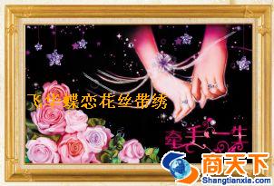 丝带绣欧式 牵手一生