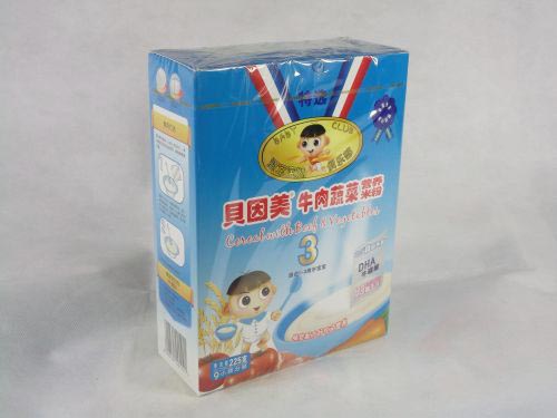 贝因美牛肉蔬菜营养米粉 225g