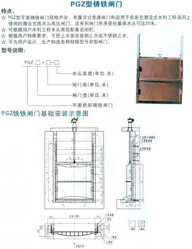 PGZ型铸铁闸门