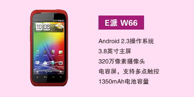 E派手机河北营销中心 E派W66