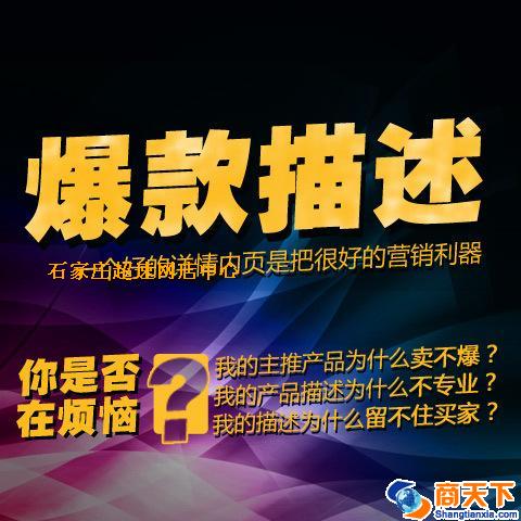 制作网店、商城爆款详情页