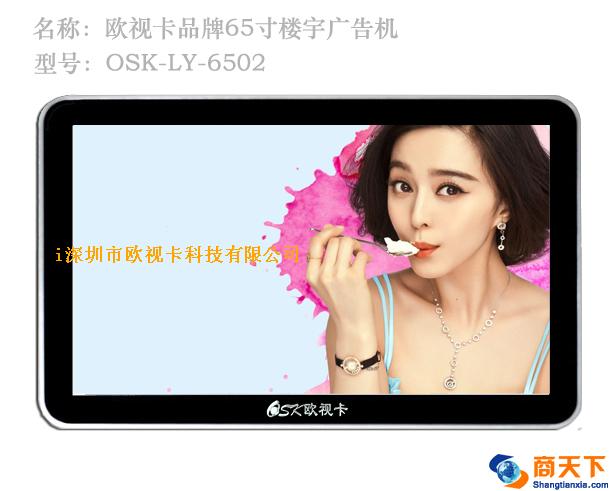 背挂65寸数码相框广告机LY-6502