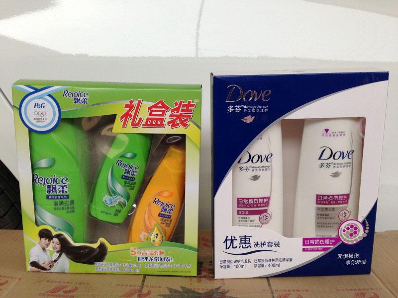 飘柔、多芬洗护用品