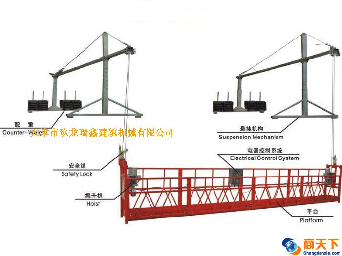 使用安全可靠 zlp630吊篮 金双龙