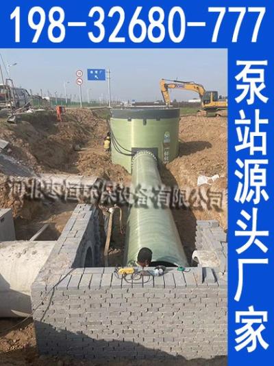 截污纳管一体化预制泵站 污水截流提升设备